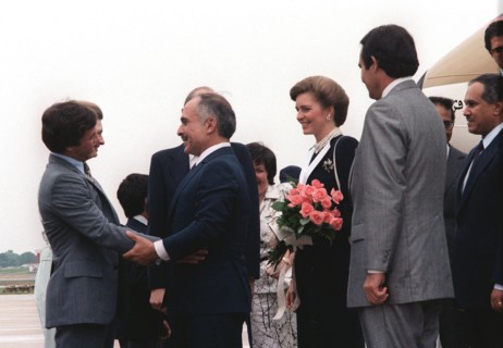 King and Queen Hussein Bin-Talal of Jordan