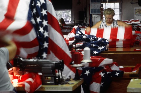 Employees of the Valley Forge Flag Company
