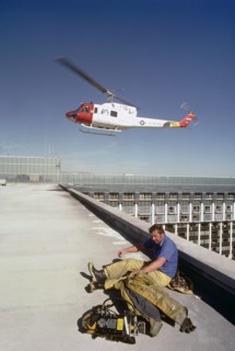 A UH-1N Iroquois helicopter