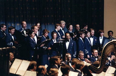 The Air Force Band performing