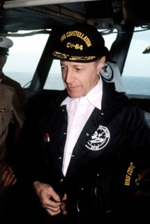 Secretary of Defense Caspar Weinberger