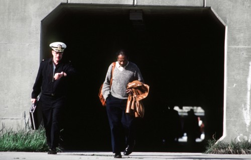 Pentagon employees departing work