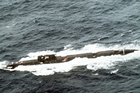 Soviet Echo II class nuclear-powered cruise missile submarine