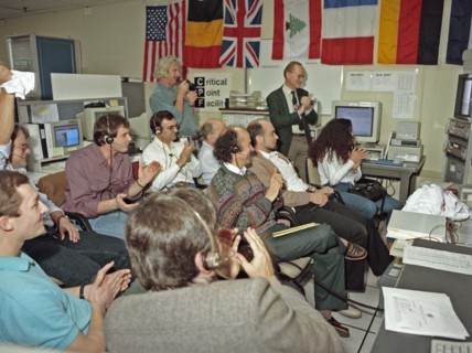 1992 - The Huntsville Operations Support Center (HOSC) Spacelab Payload Operations Control Center (SL POCC) at the Marshall Space Flight Center (MSFC).