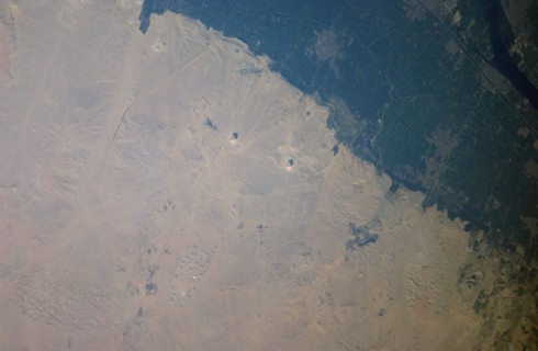 (30 May 2008) --- Pyramids of Dashur, Egypt are featured in this image photographed by an Expedition 17 crewmember on the International Space Station.