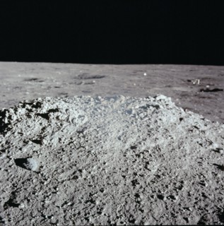 Apollo 12 Mission image - View of lunar surface mound