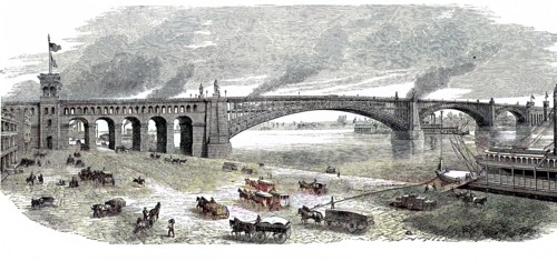 Die neue Brücke über den Mississippi bei St. Louis