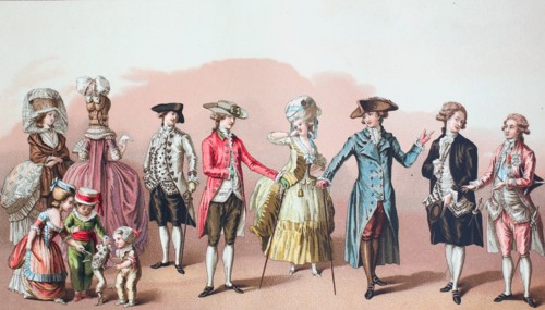French fashion from the time of Louis XVI