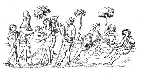 group of hunters