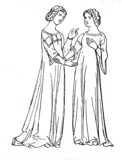 noble italian lady in the 14. century