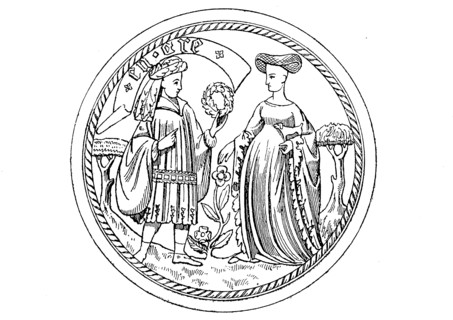 Noble costumes in the 2nd half of the 14th century