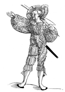 Landsknecht with halberd