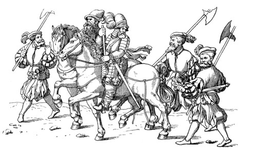 Landsknechte in Pluderhosen