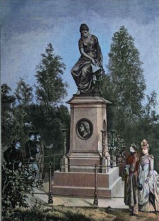 Mozart's Grabdenkmal in Wien