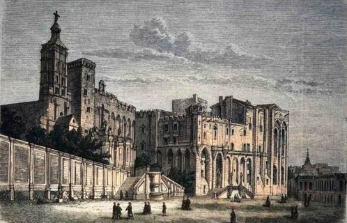 der Papstpalast in Avignon