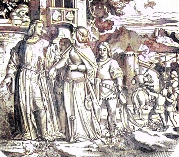 scene from life on a knight's castle