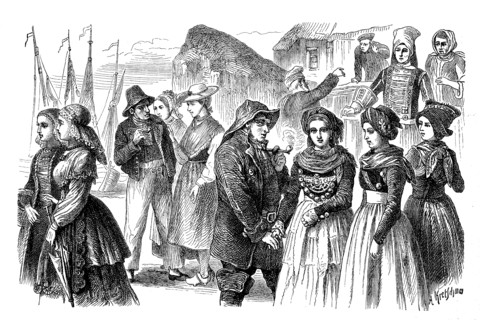 Folk costumes from Friesland