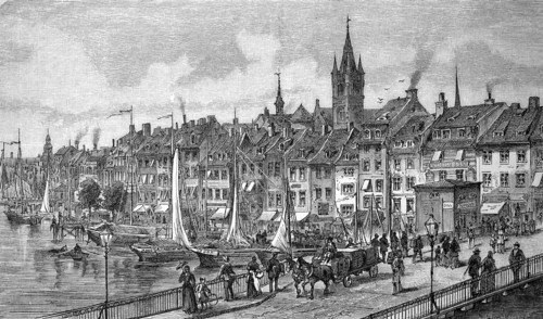 View from the wooden bridge to Old Town