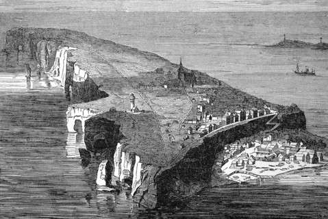 The island of Helgoland in the North Sea