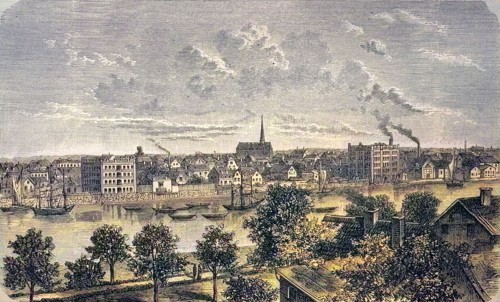 View of Eckernförde in Schleswig-Holstein
