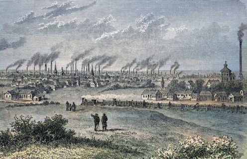 View of the city of Essen
