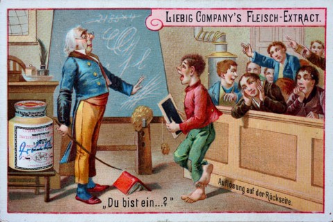 Teacher in front of a school class