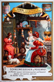 Fairy tale Snow White and Rose Red