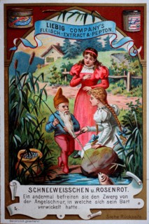 Fairy tale Snow White and Rose Red