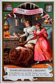 Fairy tale Snow White and Rose Red