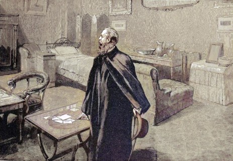 Emperor Friedrich takes leave of the Villa Zirio in San Remo