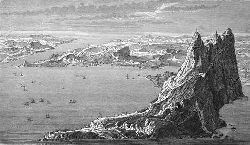 The Strait of Gibraltar in 1880