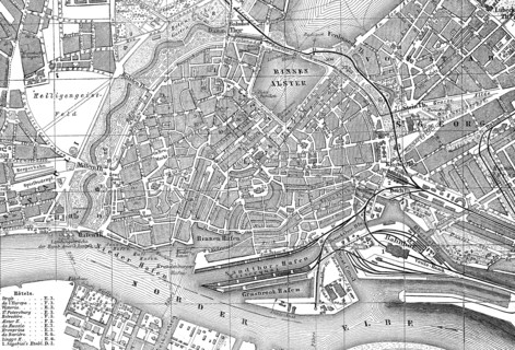City map of Hamburg