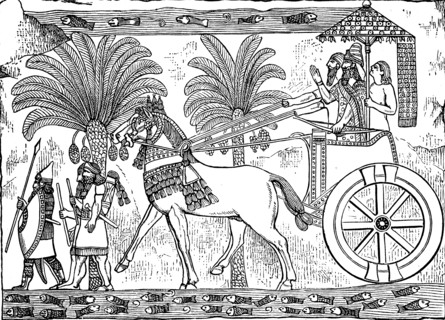 Victoriously returning king