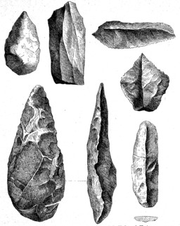 Weapons and tools of the Stone Age people
