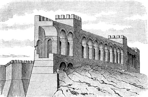 The fortress wall of Rome
