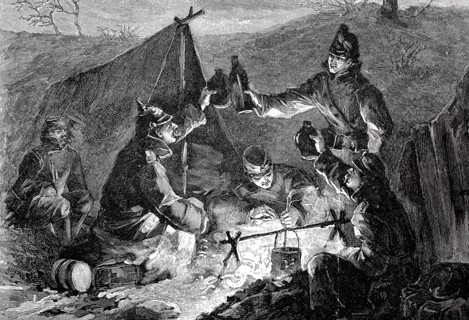 New Year's morning 1871 in front of Paris