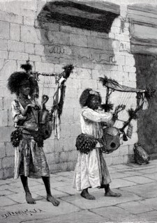 Beggar musicians in Cairo