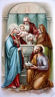 Sacred image depicting a scene from the childhood of Jesus