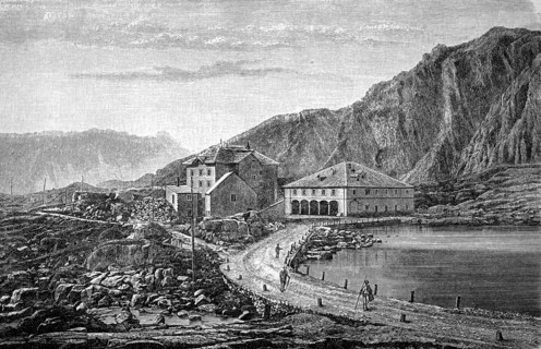 Hospice on the Saint Gotthard in Switzerland