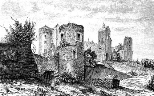 The ruins of Stolpen Castle in Saxony