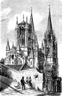 The Cathedral Notre-Dame de Coutances of Coutances