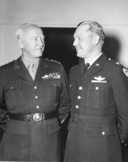 General George Patton and General Otto Weyland