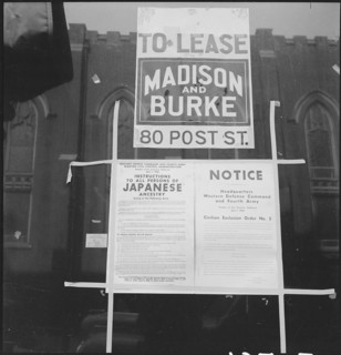 Notice for Japanese American internment