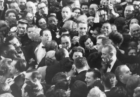 LBJ dancing at inauguration ball