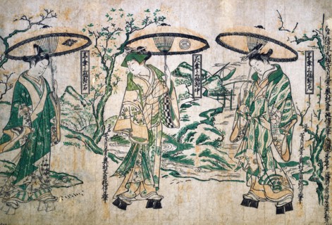 Umbrella triptych