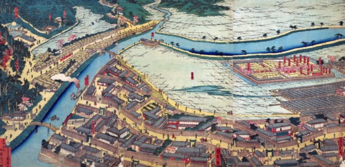 City Scape by Birds eye of Yokohama