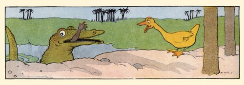 A Crocodile Eats a Native