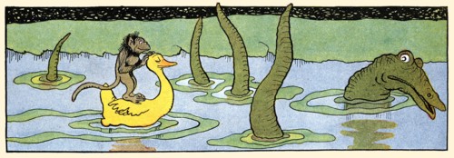 Many Crocodiles Swim in the River