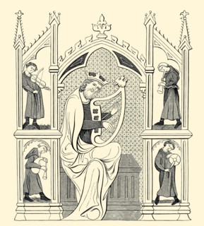 King David Playing the Lyre