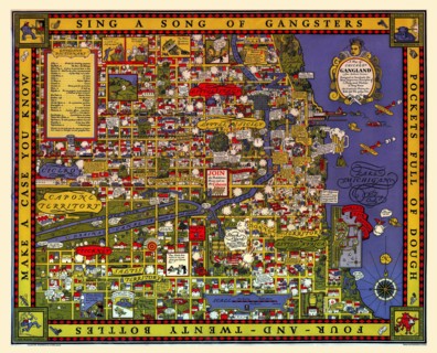 Map of Chicago's Gangland